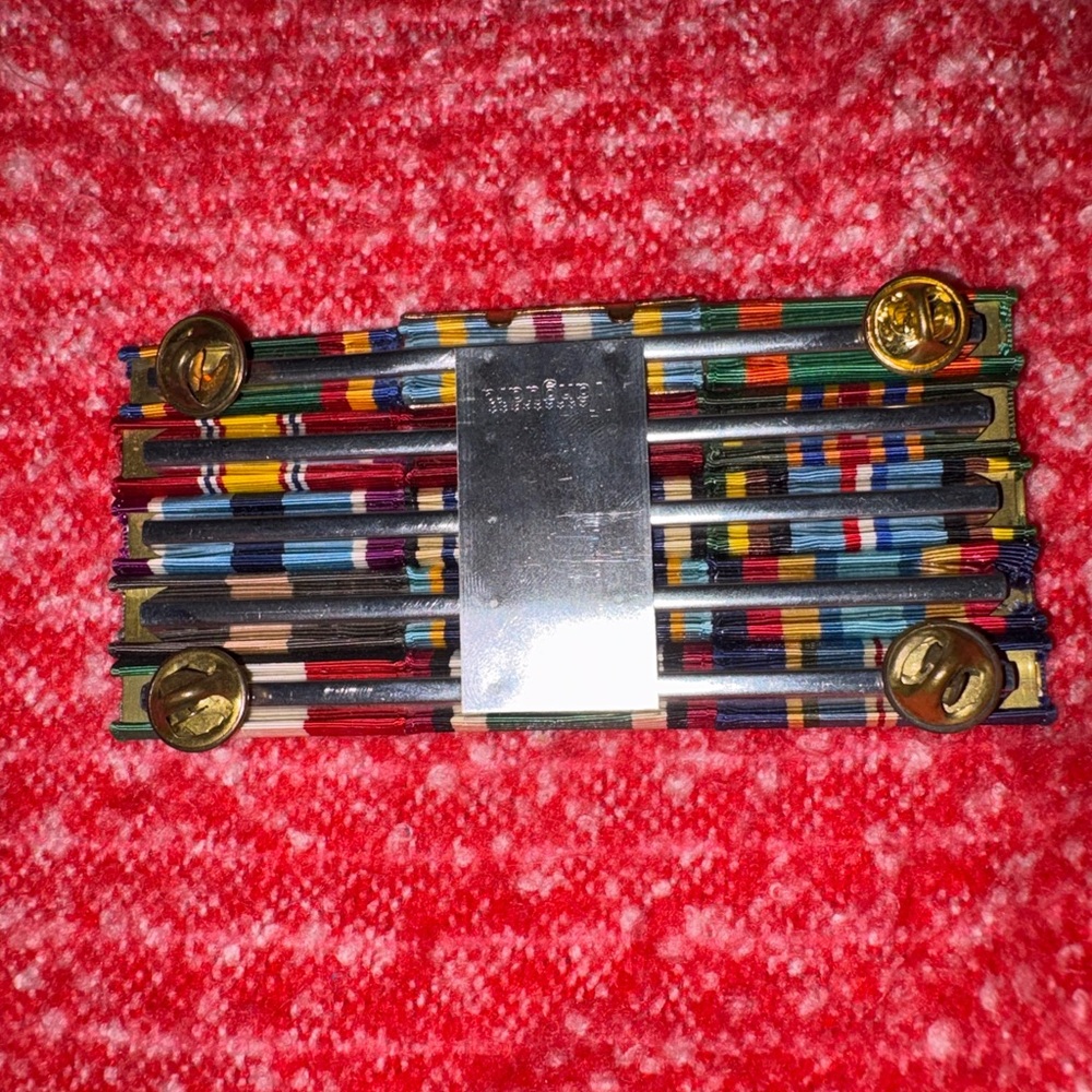 Military Medal Decoration Honors Ribbon Bar Rack of 15 - Picture 2 of 3